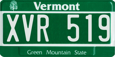 VT license plate XVR519