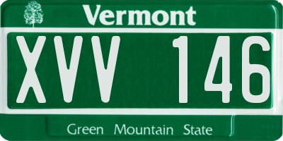 VT license plate XVV146