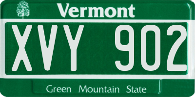 VT license plate XVY902