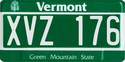VT license plate XVZ176