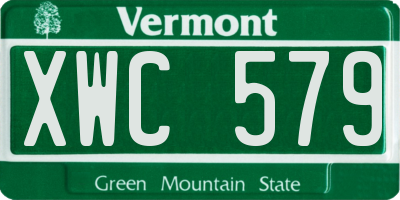 VT license plate XWC579