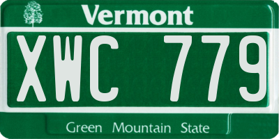 VT license plate XWC779