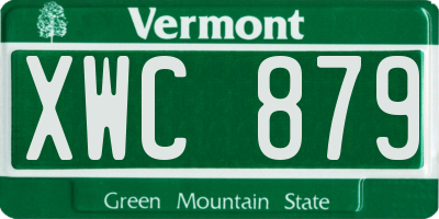 VT license plate XWC879