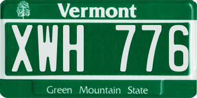 VT license plate XWH776