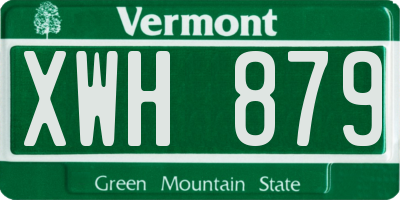 VT license plate XWH879