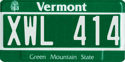 VT license plate XWL414