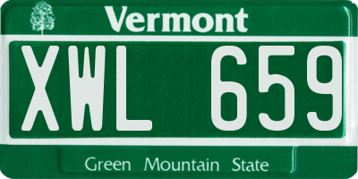 VT license plate XWL659
