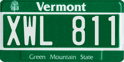 VT license plate XWL811