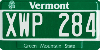 VT license plate XWP284