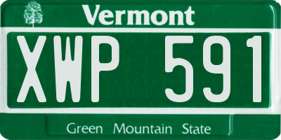 VT license plate XWP591