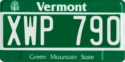 VT license plate XWP790