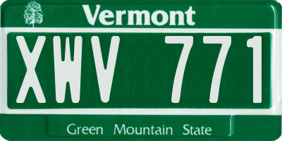 VT license plate XWV771