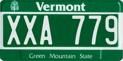 VT license plate XXA779