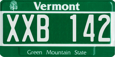 VT license plate XXB142