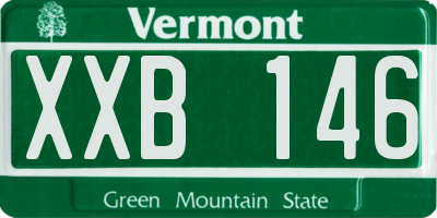 VT license plate XXB146