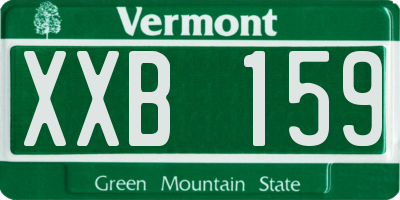 VT license plate XXB159