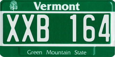 VT license plate XXB164