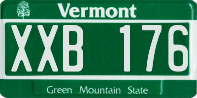 VT license plate XXB176
