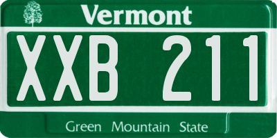 VT license plate XXB211