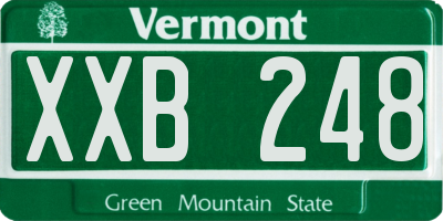 VT license plate XXB248