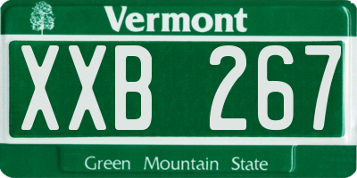 VT license plate XXB267