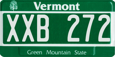 VT license plate XXB272