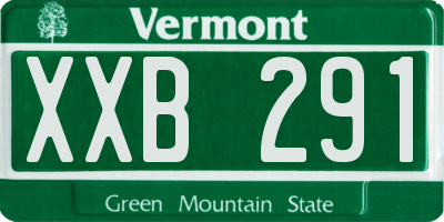 VT license plate XXB291