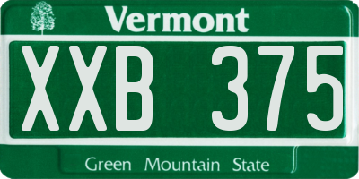 VT license plate XXB375