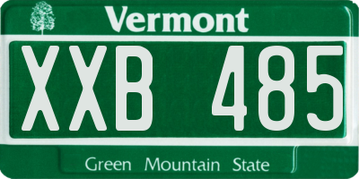 VT license plate XXB485