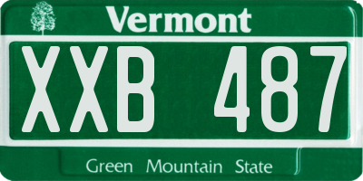 VT license plate XXB487