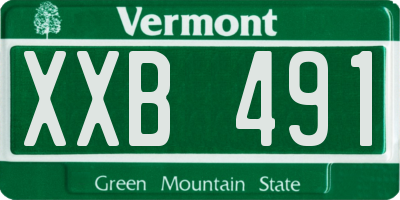 VT license plate XXB491