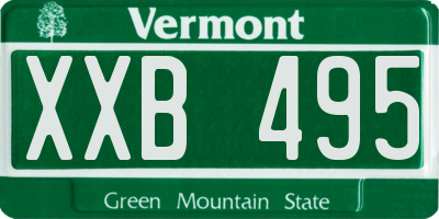 VT license plate XXB495