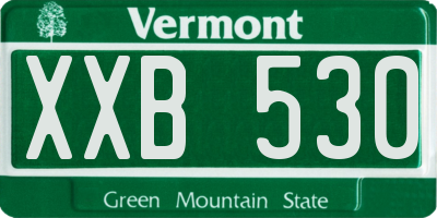 VT license plate XXB530