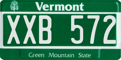 VT license plate XXB572