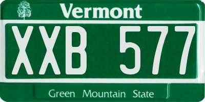 VT license plate XXB577
