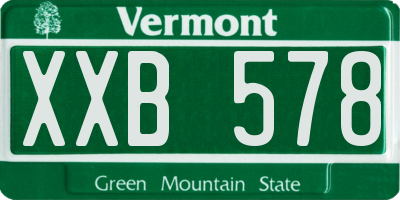 VT license plate XXB578