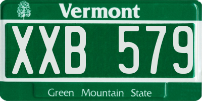 VT license plate XXB579