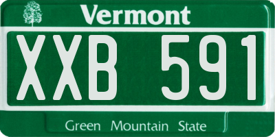 VT license plate XXB591