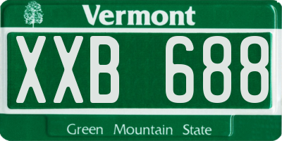 VT license plate XXB688