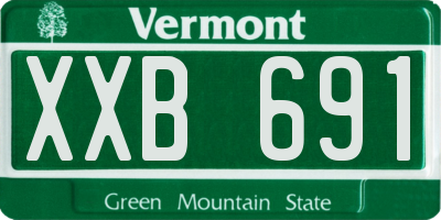 VT license plate XXB691