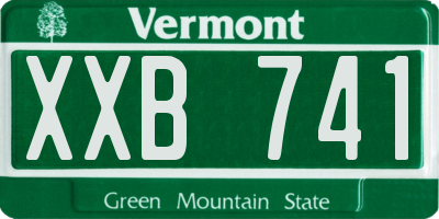 VT license plate XXB741
