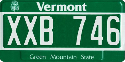 VT license plate XXB746