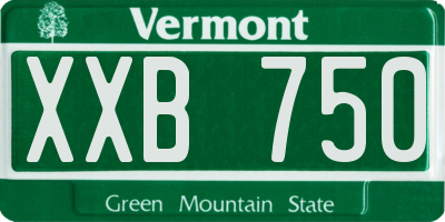 VT license plate XXB750