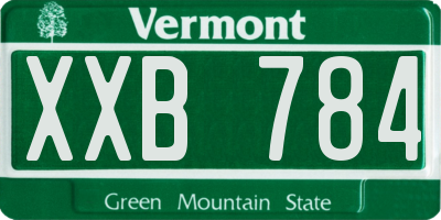 VT license plate XXB784