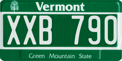 VT license plate XXB790