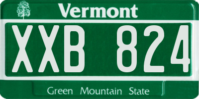 VT license plate XXB824