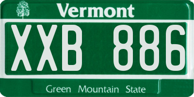 VT license plate XXB886