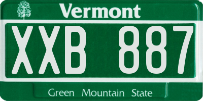 VT license plate XXB887