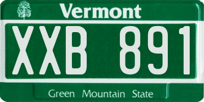 VT license plate XXB891
