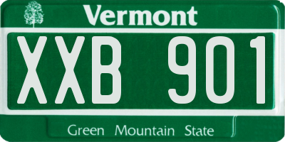 VT license plate XXB901
